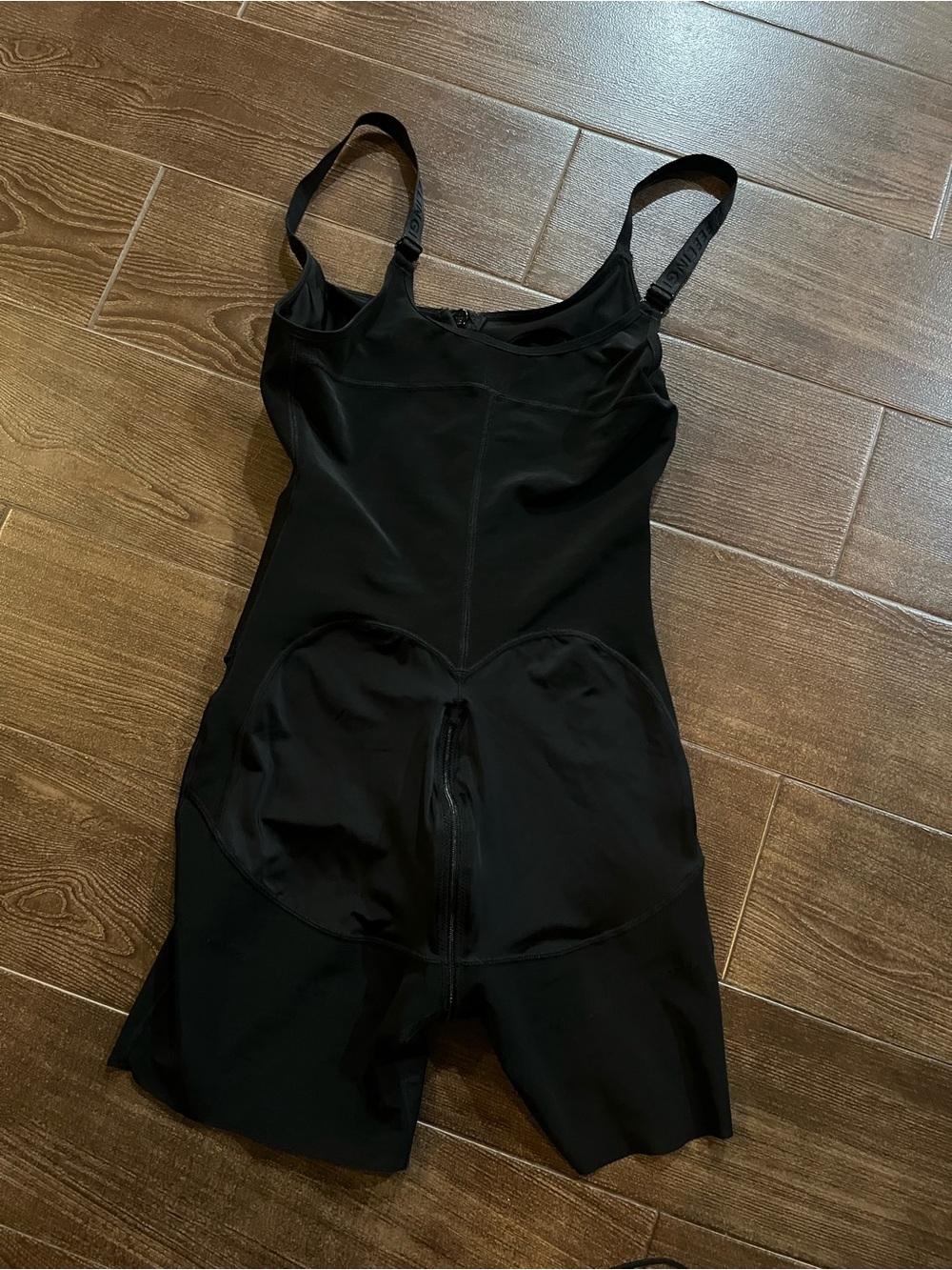 Feelingirl Black Shapewear Bodysuit with Adjustable Straps - Picture 2 of 5